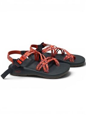 Chaco ZX2 Cloud Sport Sandals in Botanic Spicy Orange Watersport Kayak Sandals